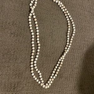 White beaded necklace